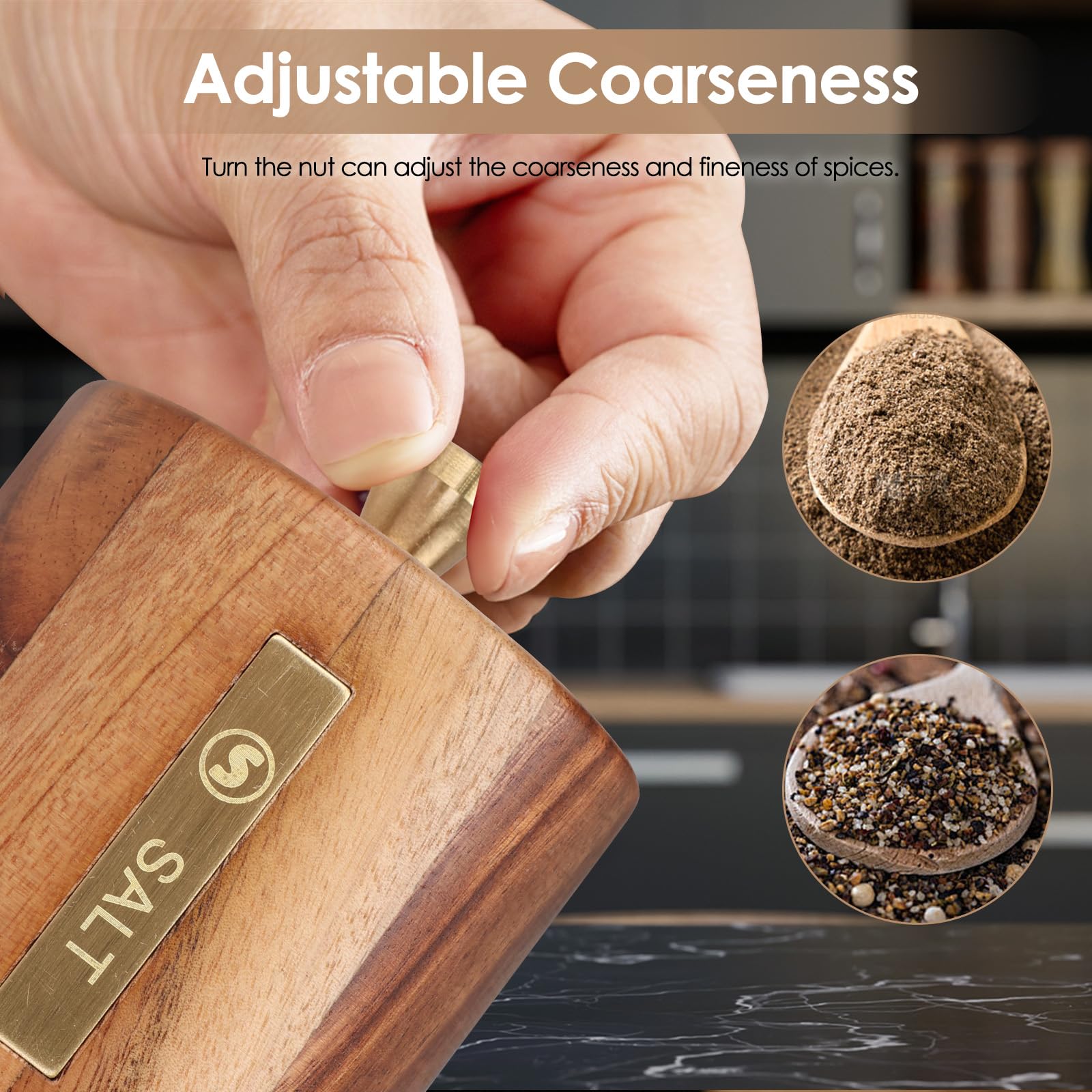 Foyucool ceramic-core grinder detail highlights smooth, durable construction.