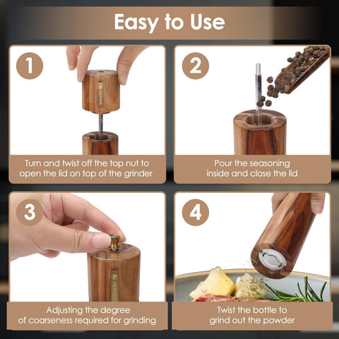 Foyucool kitchen and camping use-friendly design for on-the-go seasoning.