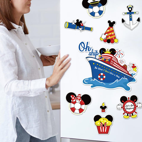 Fprl mouse magnet car door decor for travel-loving drivers