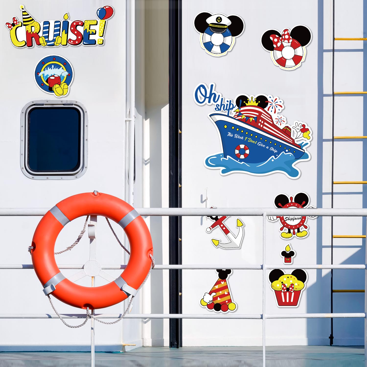 Fprl mouse magnet fridge decor with ship theme for kitchen color