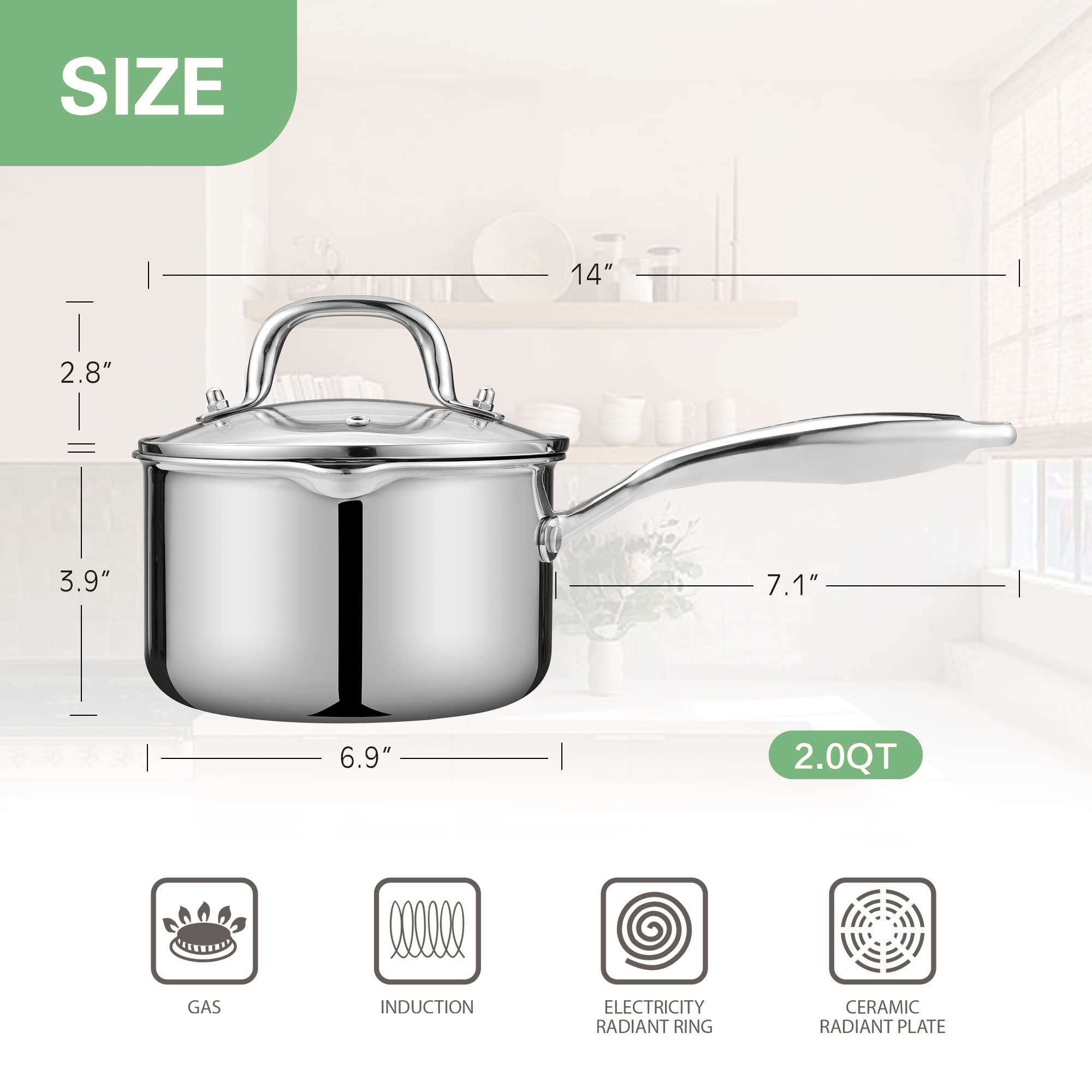Fracoda interior measurement marks help track ingredients precisely