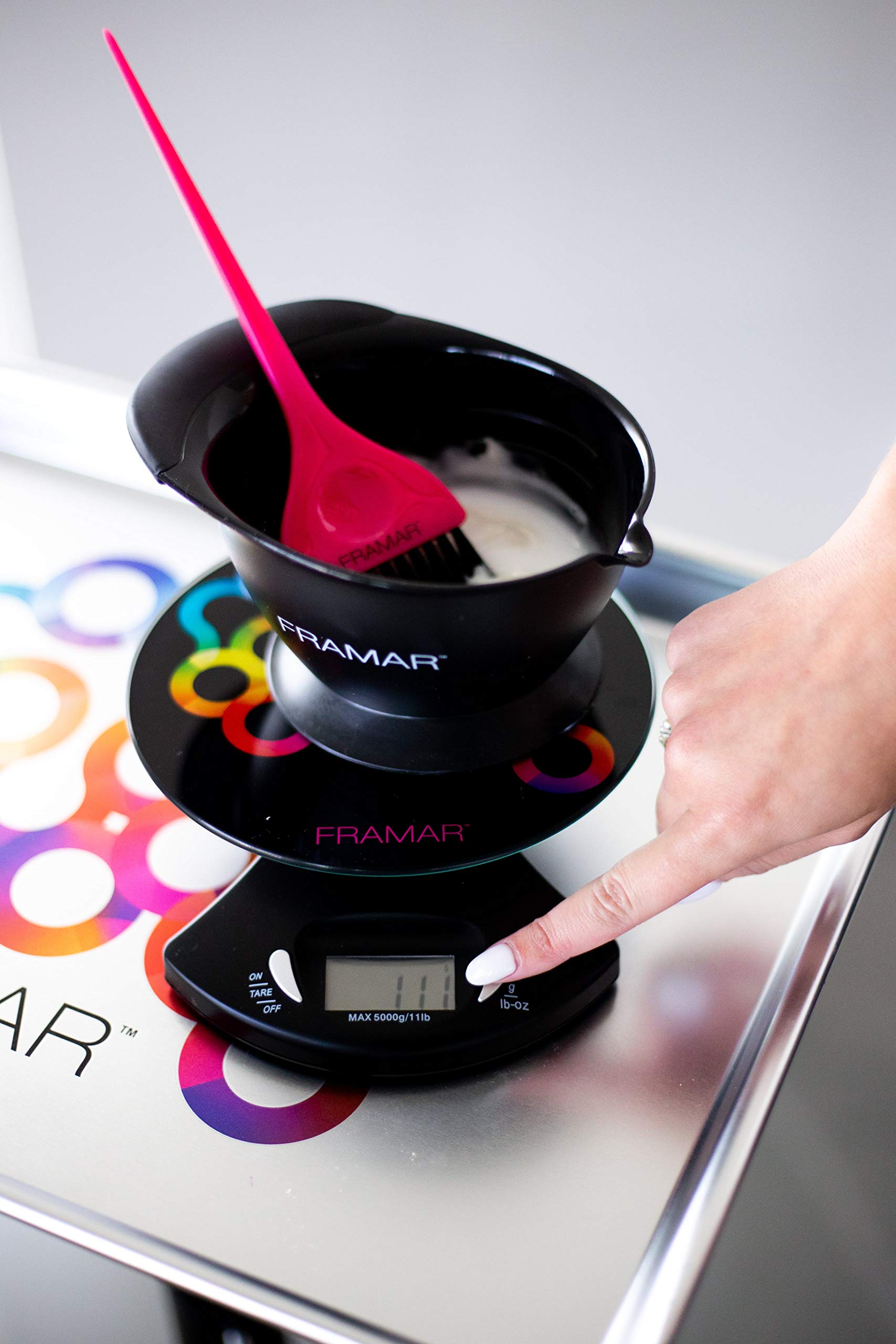 FRAMAR battery included with auto-off after 2 minutes.