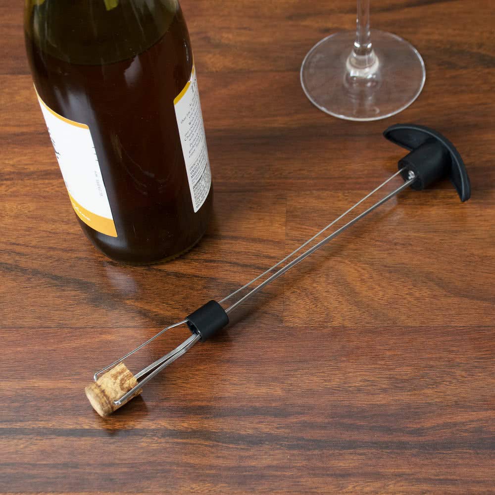 Franmara premium wine tool for cork removal shown with bottles.