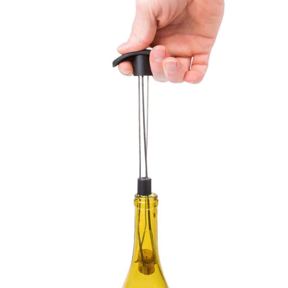 Franmara stainless steel cork puller ready for bottle opening tasks.