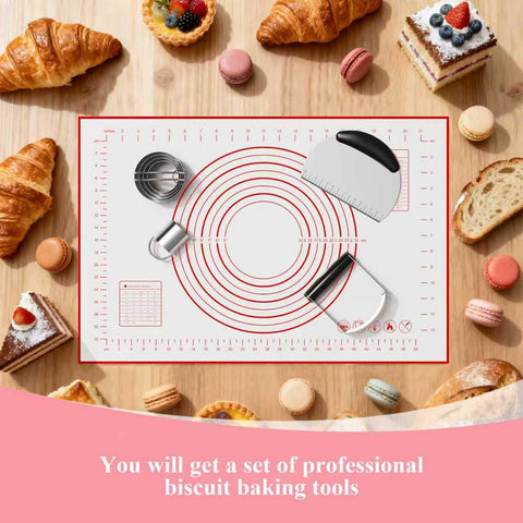 Frapkom 4pc baking tools kit for cookies, pies, and dumplings