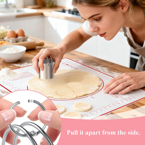 Frapkom cookie cutters in various sizes for versatile baking