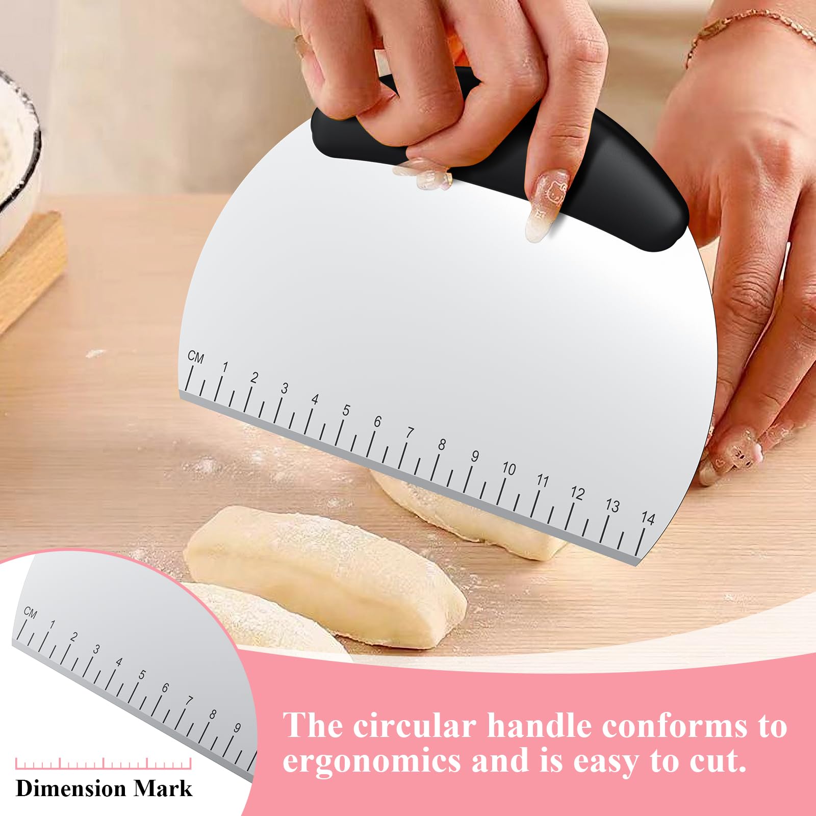 Frapkom cookie cutters five sizes for versatile pastry decorating