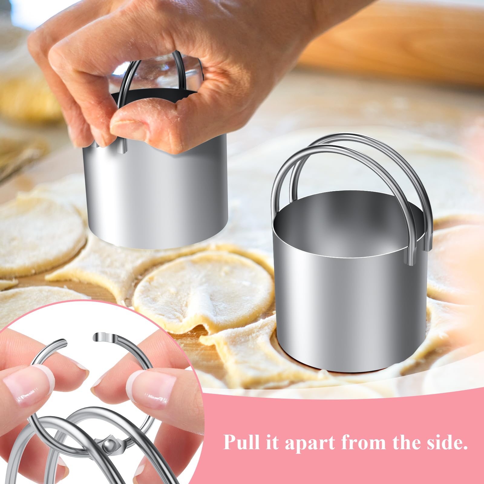 Frapkom dough cutter with ergonomic anti-slip handle for comfortable kneading