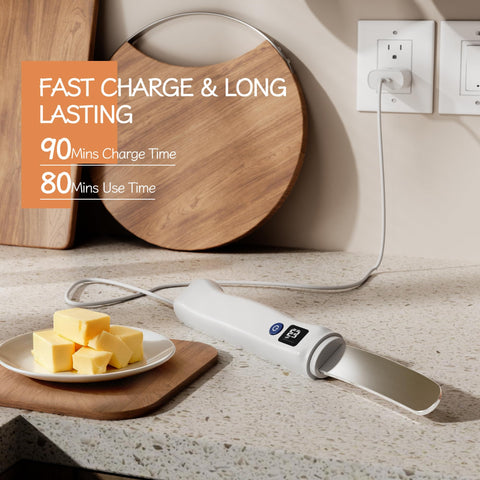 Frayo stainless steel blade slices hard butter smoothly