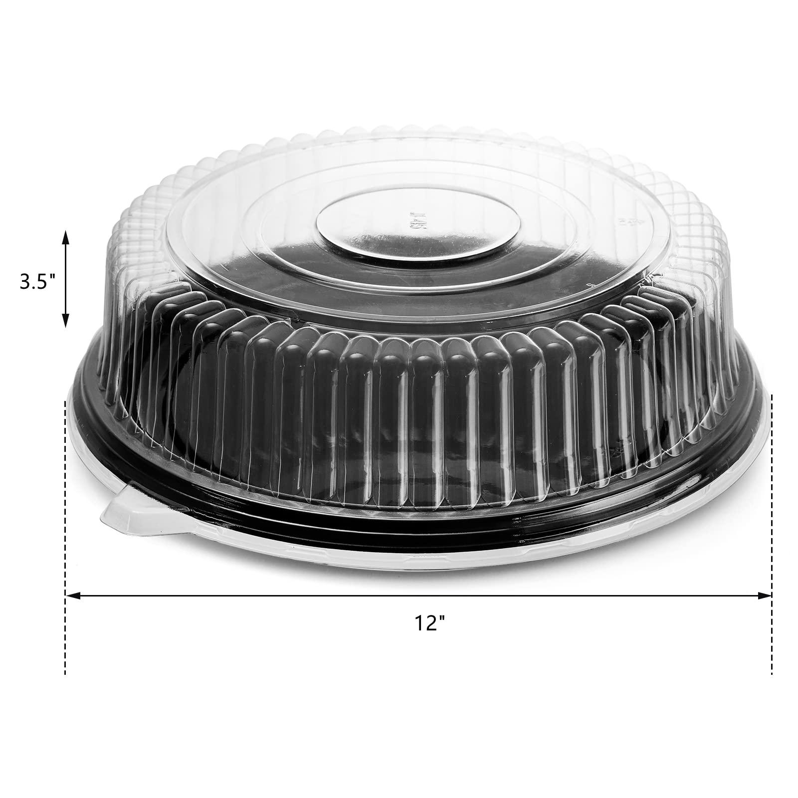 Frcctre clear dome lids protect food while keeping contents visible.