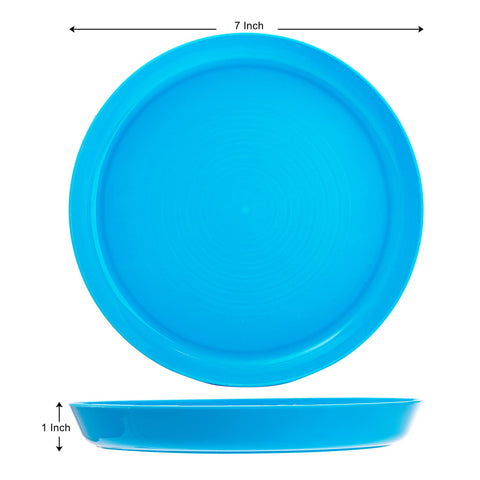Frcctre kids plates stackable design saves space in cabinets and drawers.