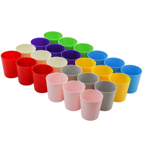 Frcctre stackable cups save space in kitchen or party setups.