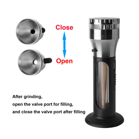 Free Boy grinder in action demonstrating 360-degree rotation for thorough grinding.