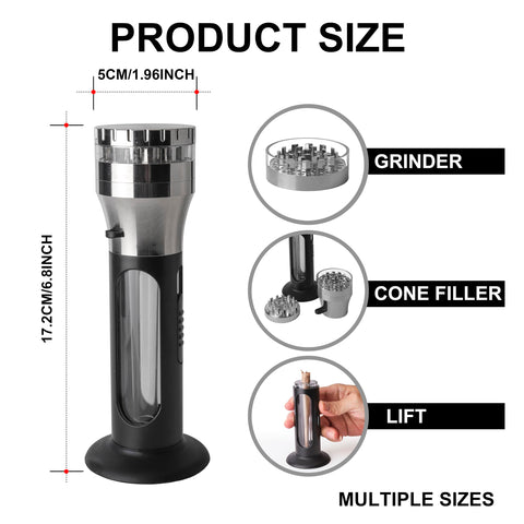 Free Boy magnetic connection highlights portable, detachable grinder.