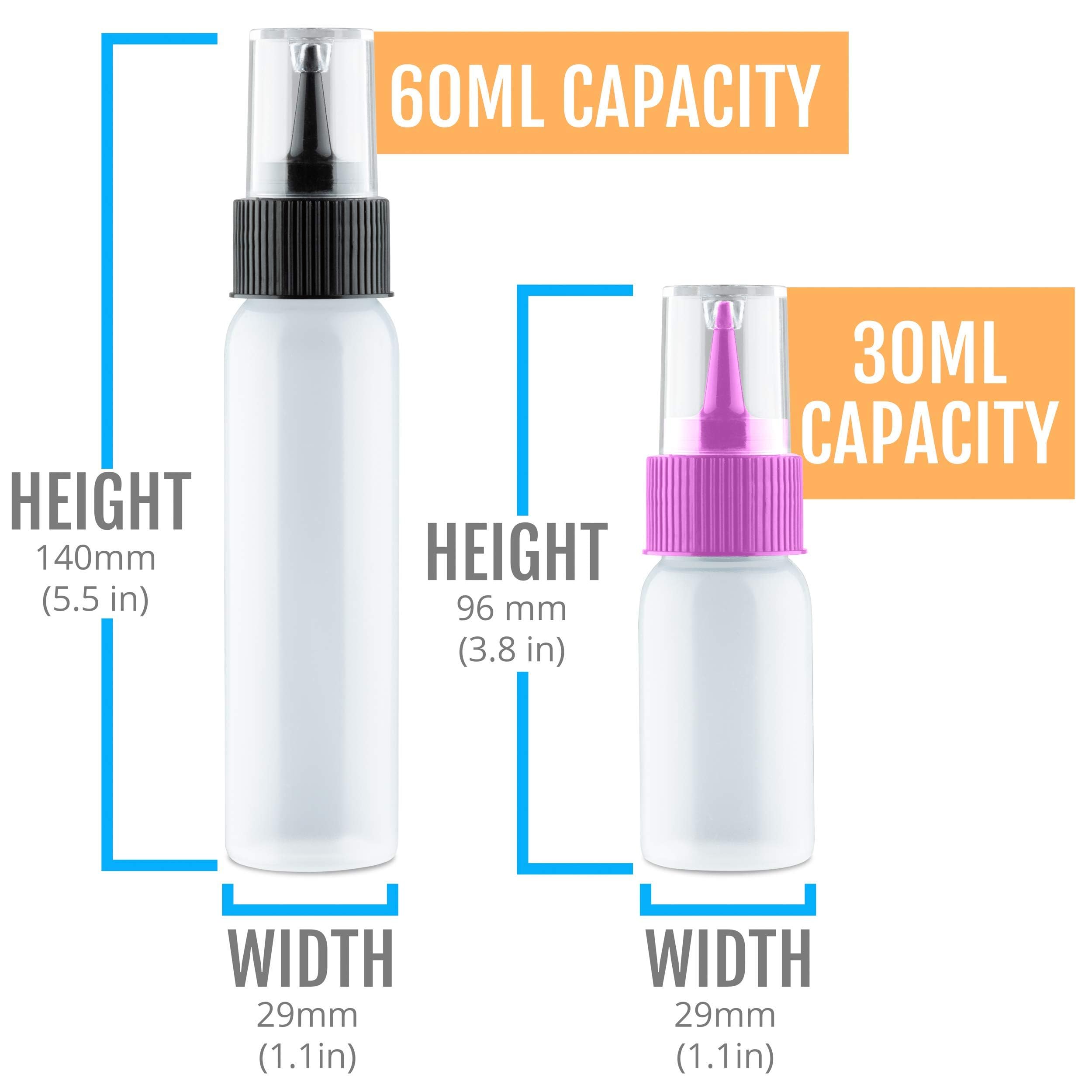 Free Hand Writer Bottles dispensing sauces and condiments precisely