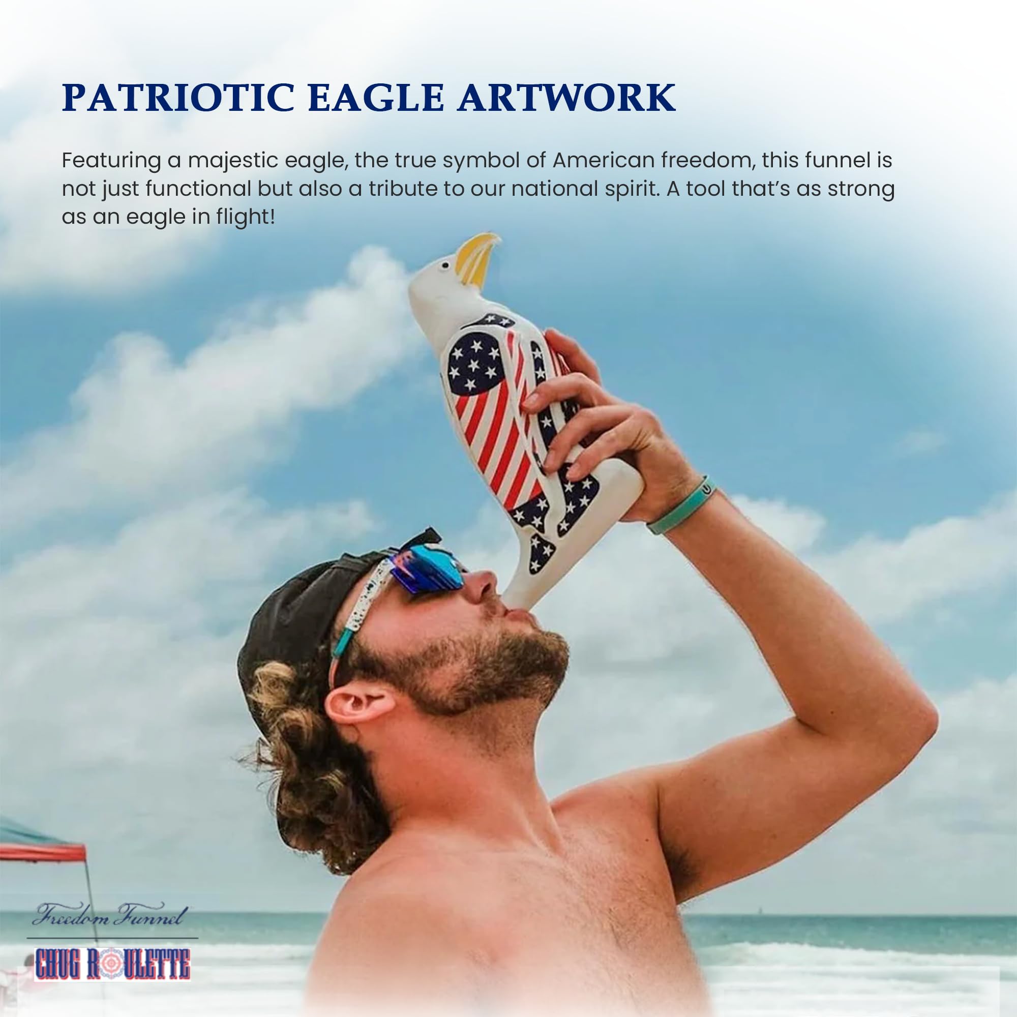 Freedom Funnel easy-clean BPA-free plastic simplifies cleanup after celebrations.