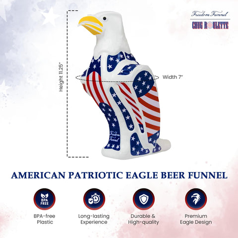 Freedom Funnel smooth vortex pour design for minimal foam and quick servings.