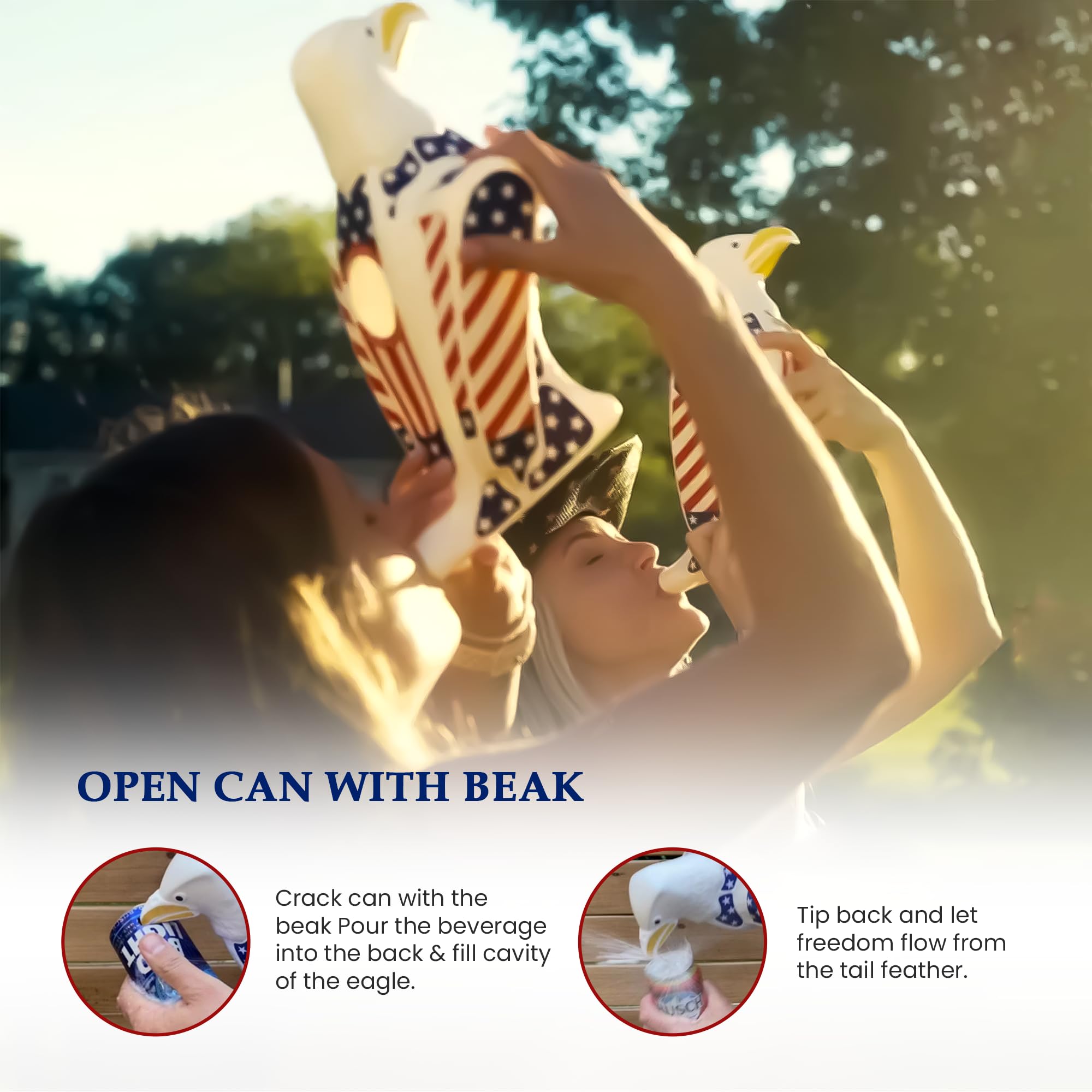 Freedom Funnel tailgate-ready design withstands outdoor conditions.