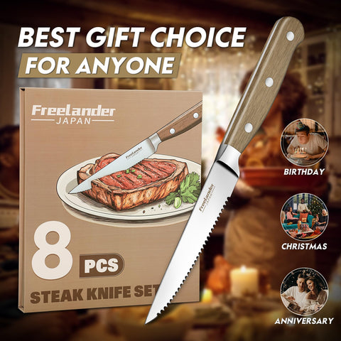 Freelander gift-ready knife set perfect for holidays and celebrations.