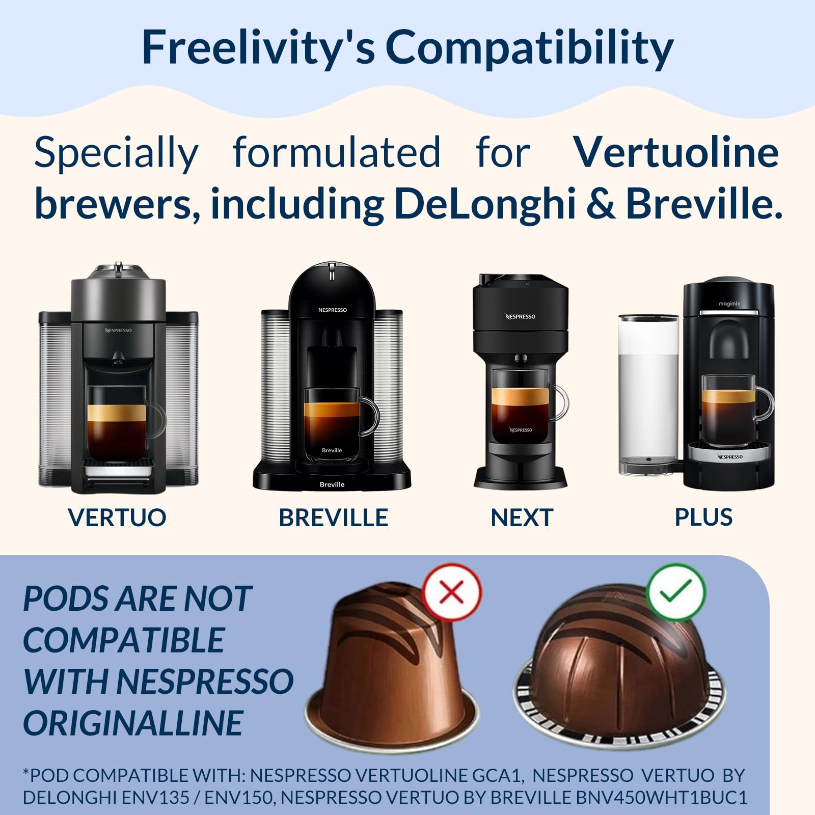 Freelivity Vertuo coffee tasting after descaling captures richer flavor