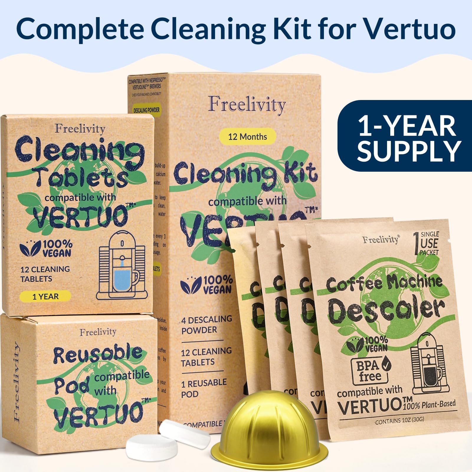 Freelivity Vertuo kit in use simplifies home maintenance