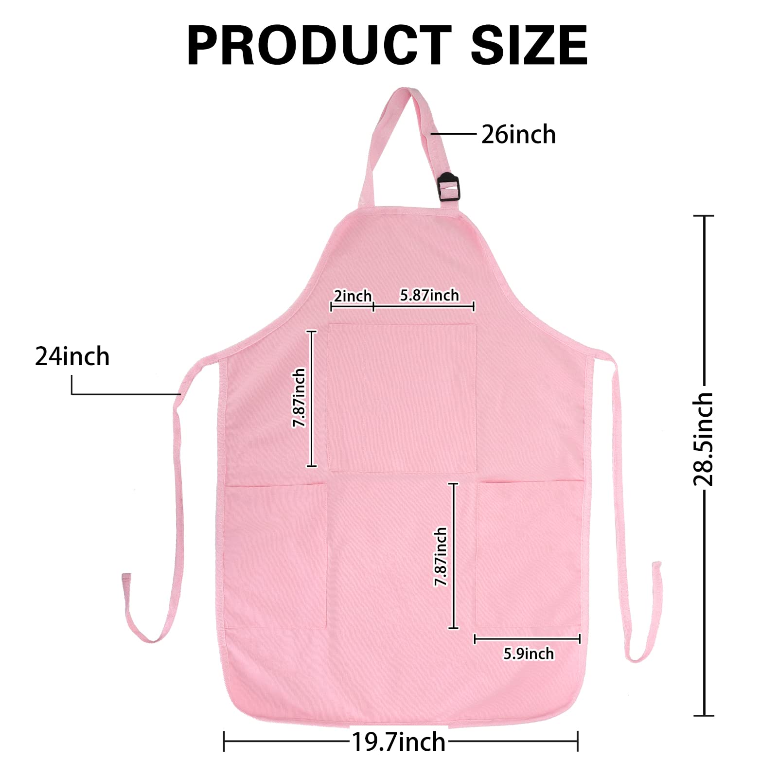 FreeNFond cotton canvas apron offers soft, breathable wear.