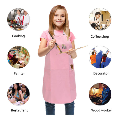 FreeNFond apron keeps clothes clean during cooking and crafts.