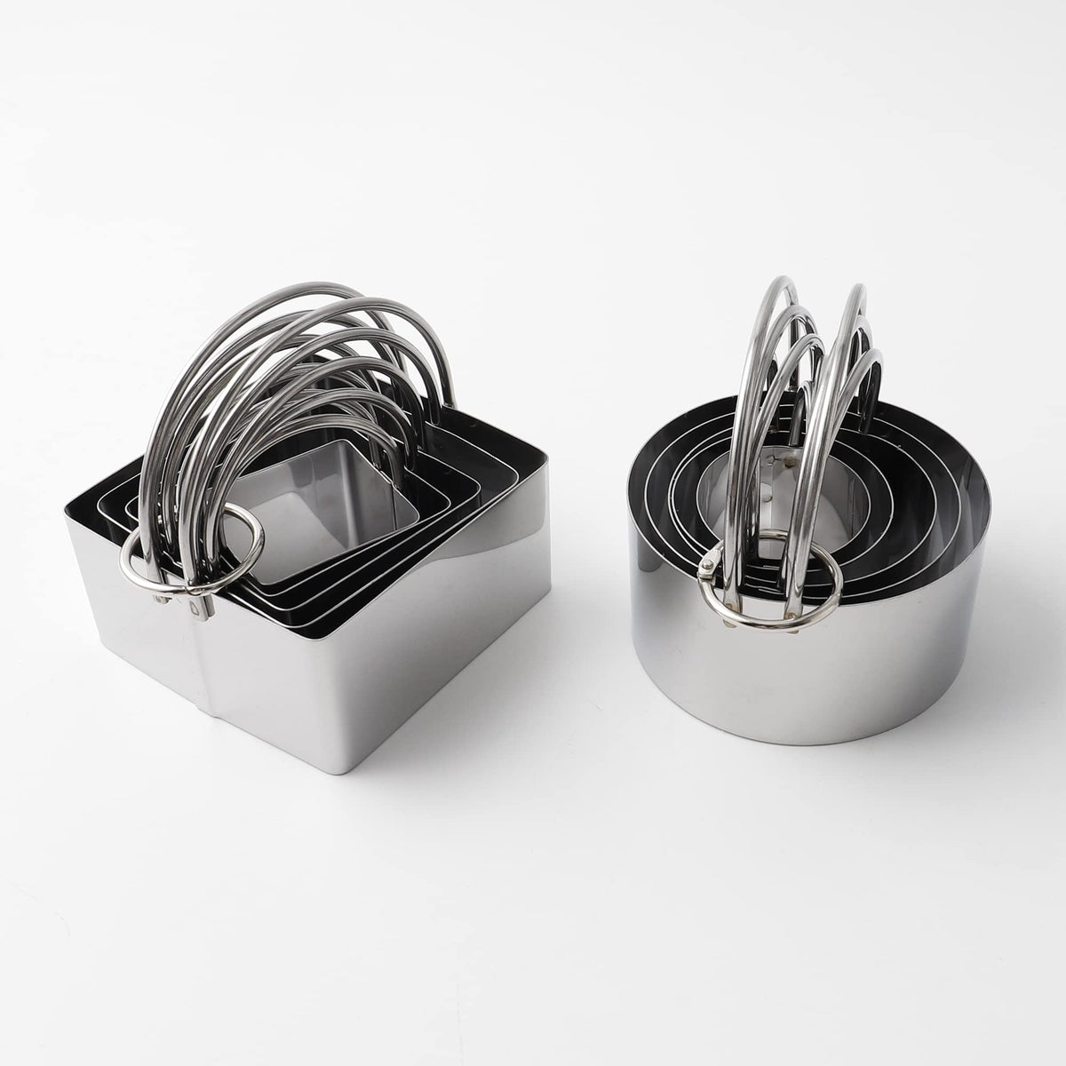 FREESHU cookie cutters set with handles for easy gripping and nesting storage