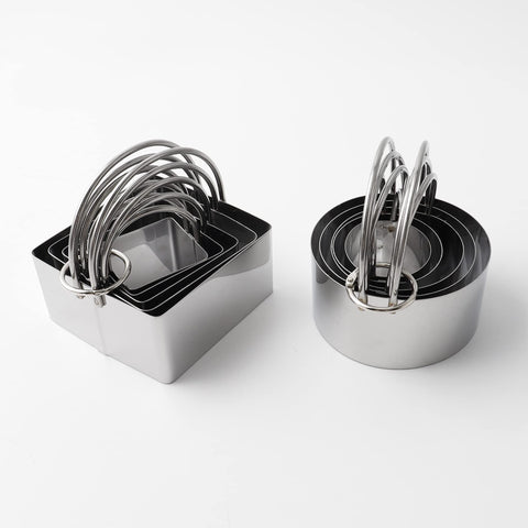 FREESHU cookie cutters set with handles for easy gripping and nesting storage