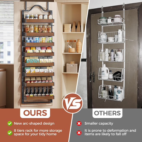 Freexployer 8-Tier Spice Rack easy to clean with simple wipe-down maintenance.