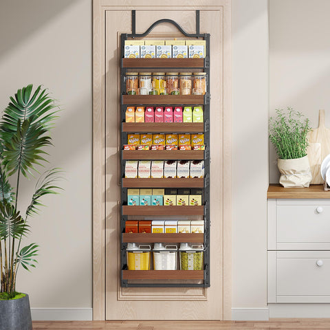 Freexployer 8-Tier Spice Rack improves kitchen organization and accessibility of spices.