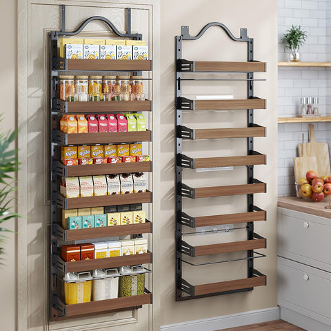 Freexployer 8-Tier Spice Rack wall-mount arc design for sleek, organized spice storage.
