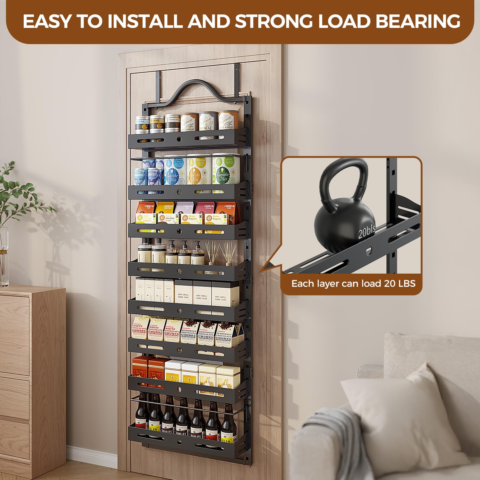 Freexployer adjustable baskets keep items organized and reachable.