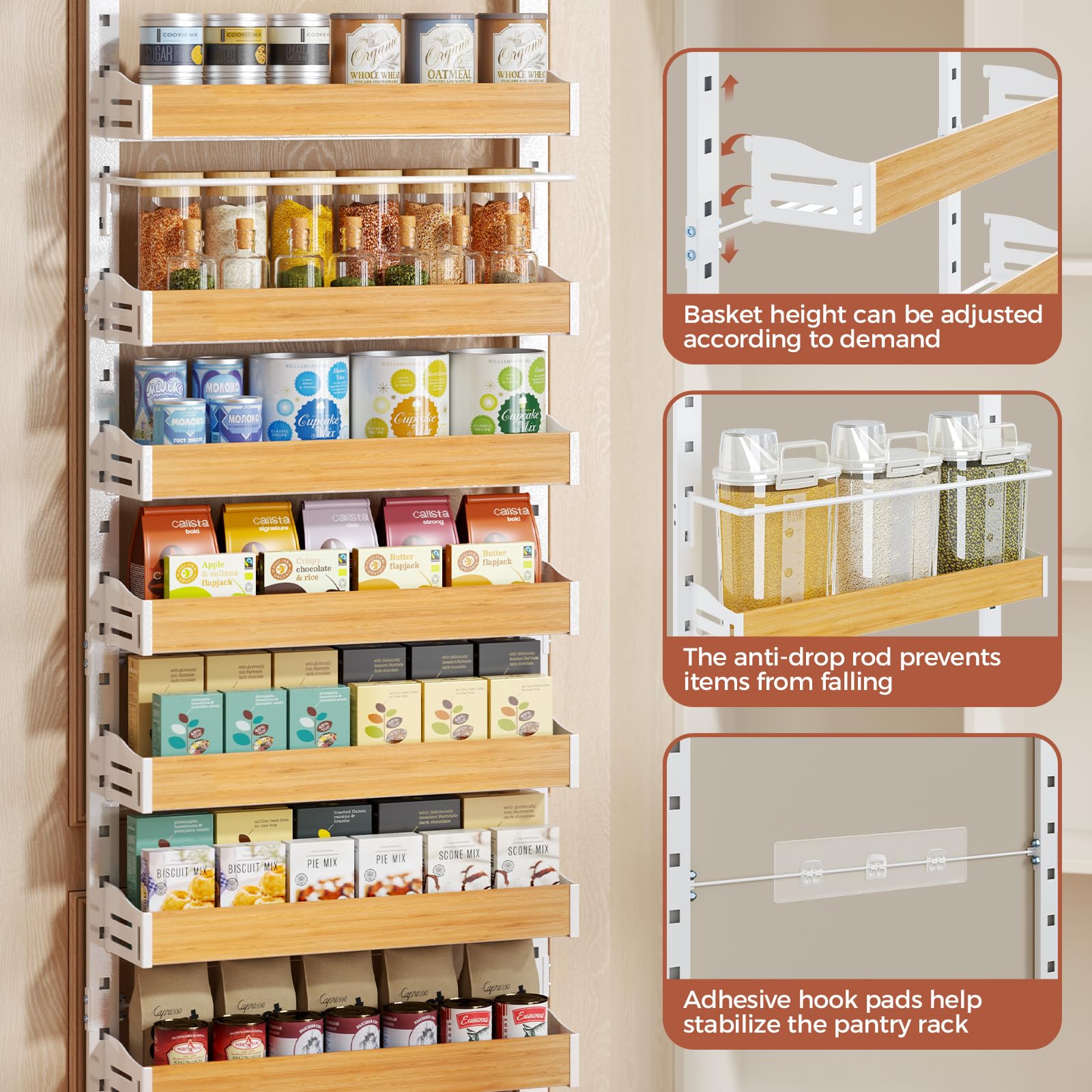 Freexployer anti-rust steel construction for durable kitchen storage