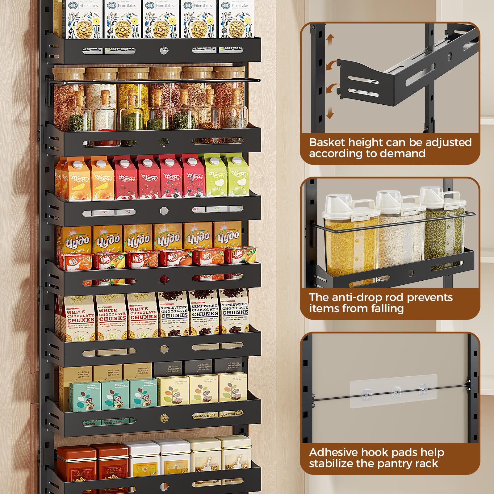 Freexployer durable anti-rust steel supports heavy loads for busy homes.