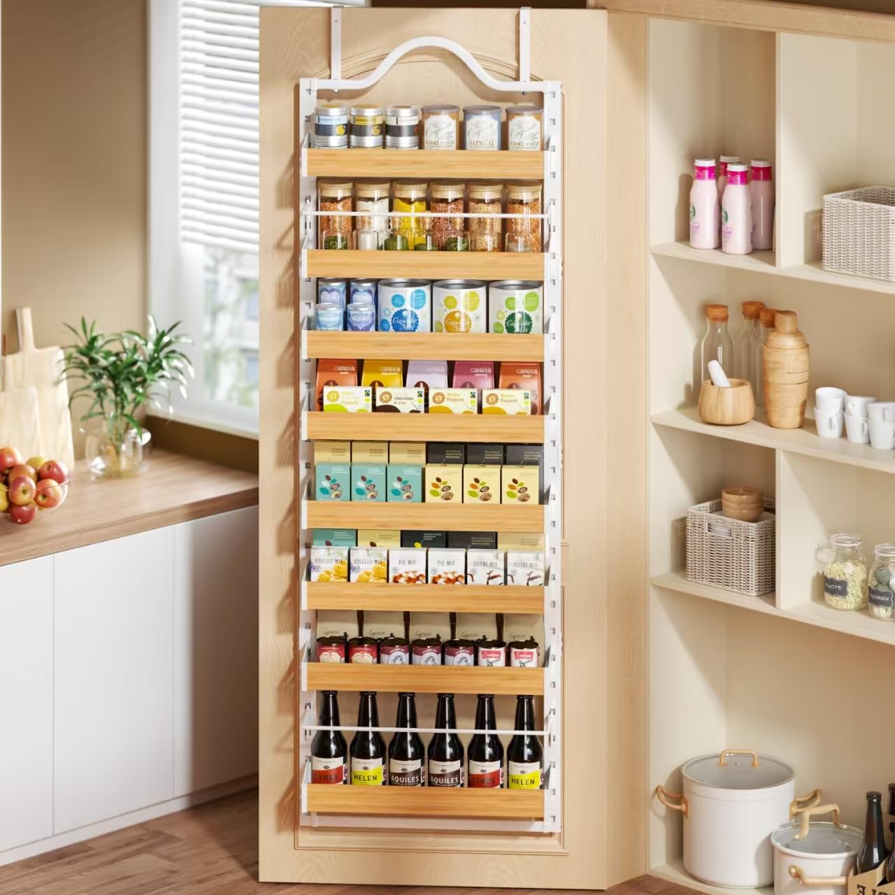Freexployer 20-pound basket capacity supports heavier pantry items