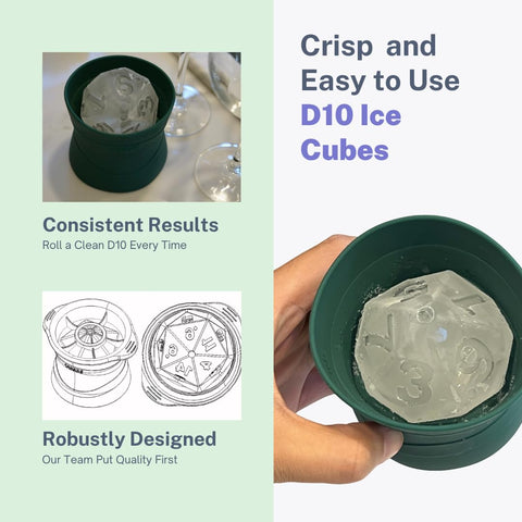 Freeze Forms easy-fill silicone mold enables quick, reliable release.