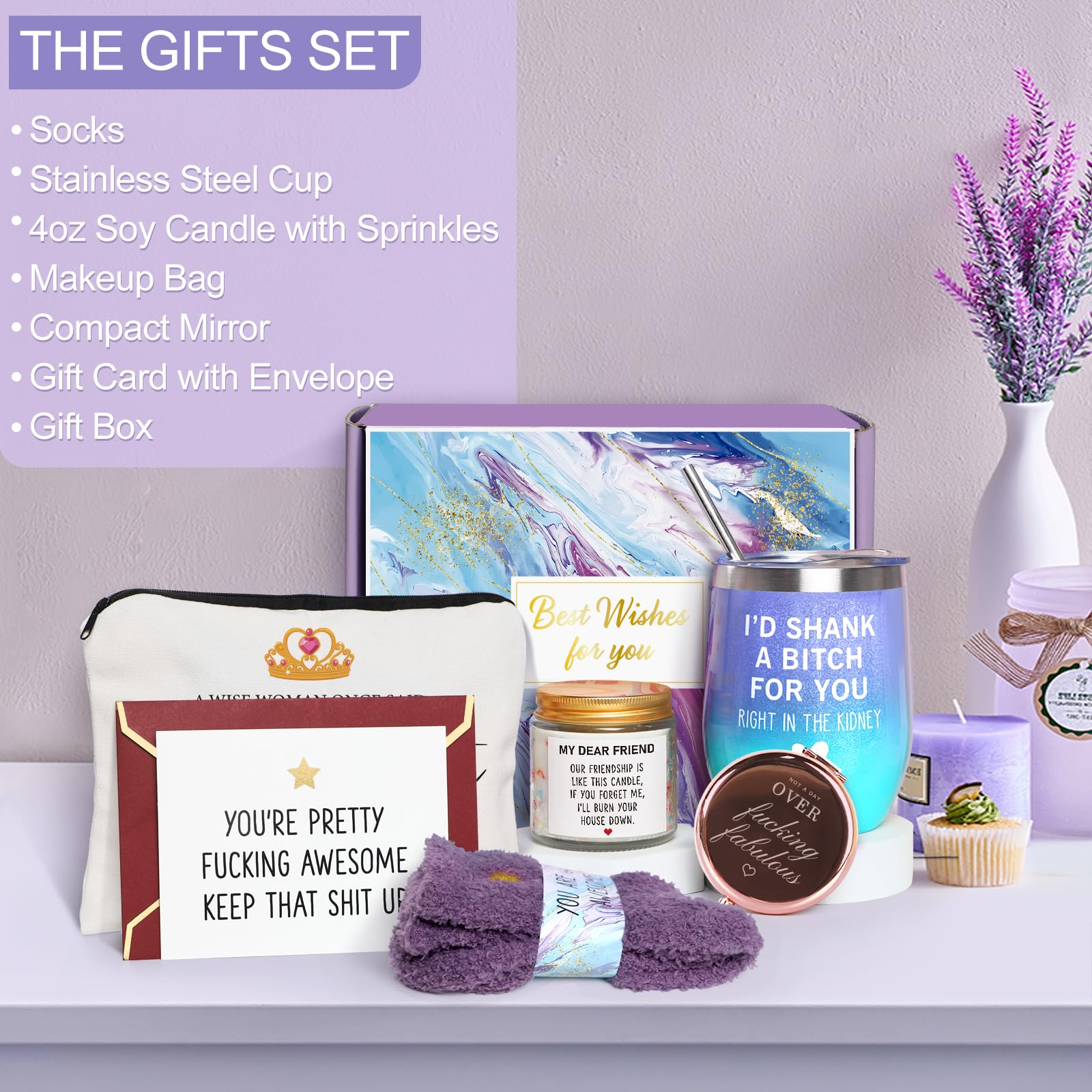 Frerdui best friend gift box straw and brush set for easy cleanup on the go