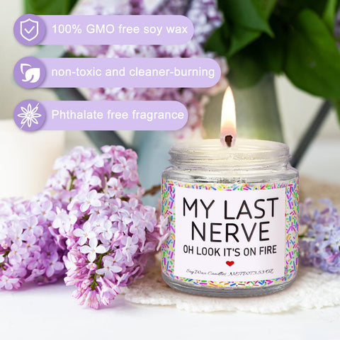 Frerdui scented candle adds a gentle ambiance.