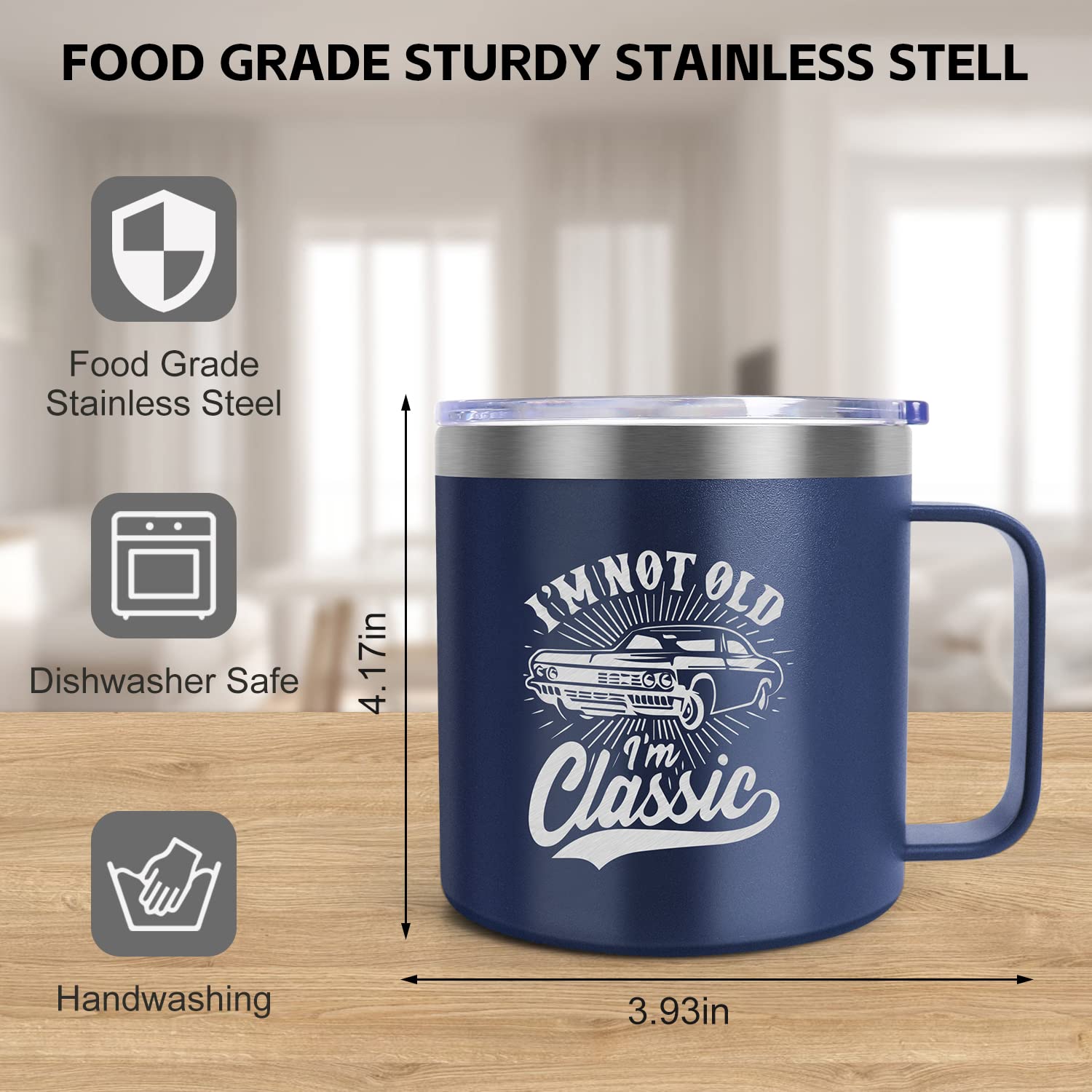 Frerdui dad gift tumbler featuring humorous phrase for birthdays.
