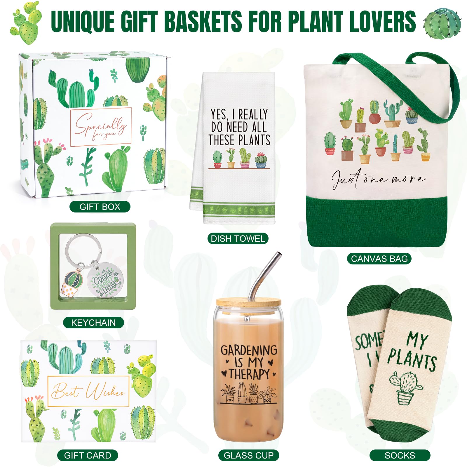 Frerdui plant lover gift set dish towel for cozy kitchen moments.