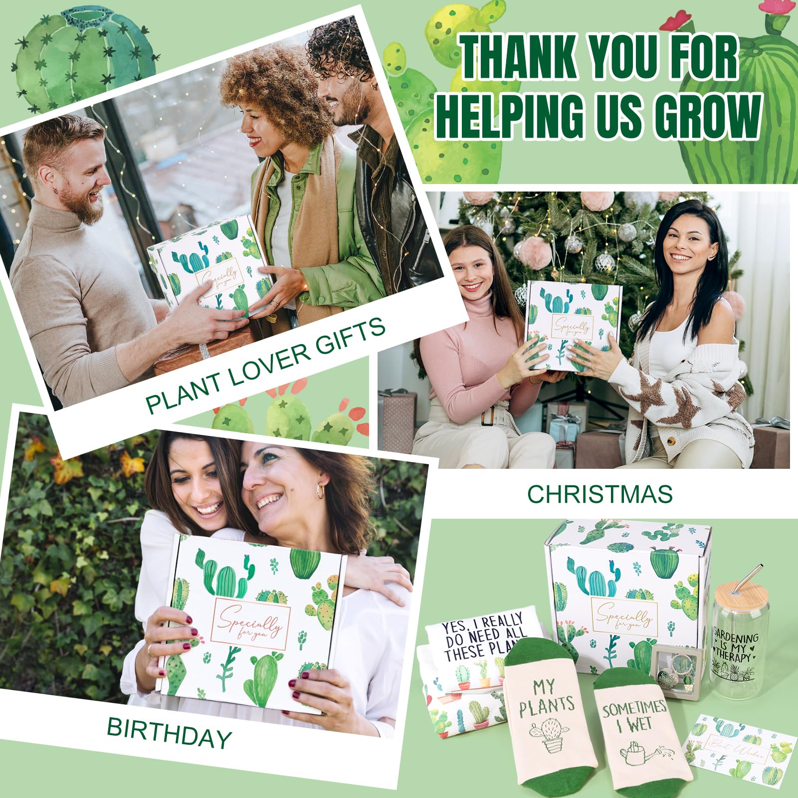 Frerdui plant lover gift set lifestyle shot showcasing plant-inspired style.