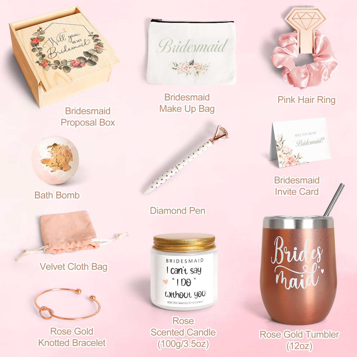 Frerdui rose-scented candle enhances the unboxing experience
