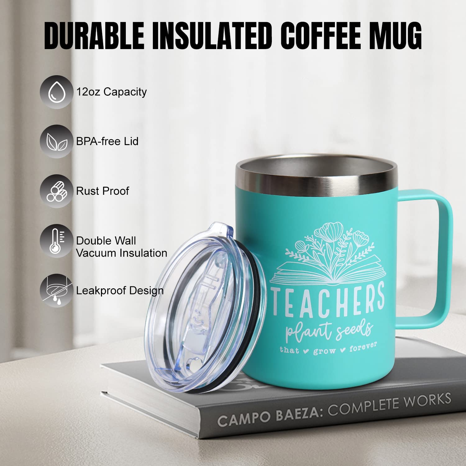 Frerdui Teacher Tumbler suitable for indoor and outdoor use anywhere.
