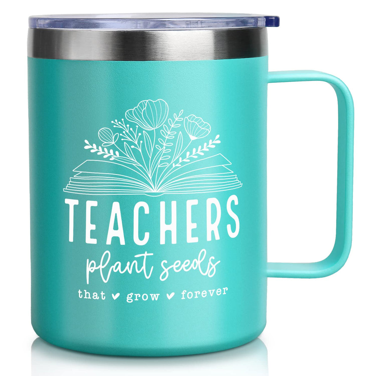 Frerdui Teacher Tumbler with stainless steel body keeps beverages at the right temperature on the go.