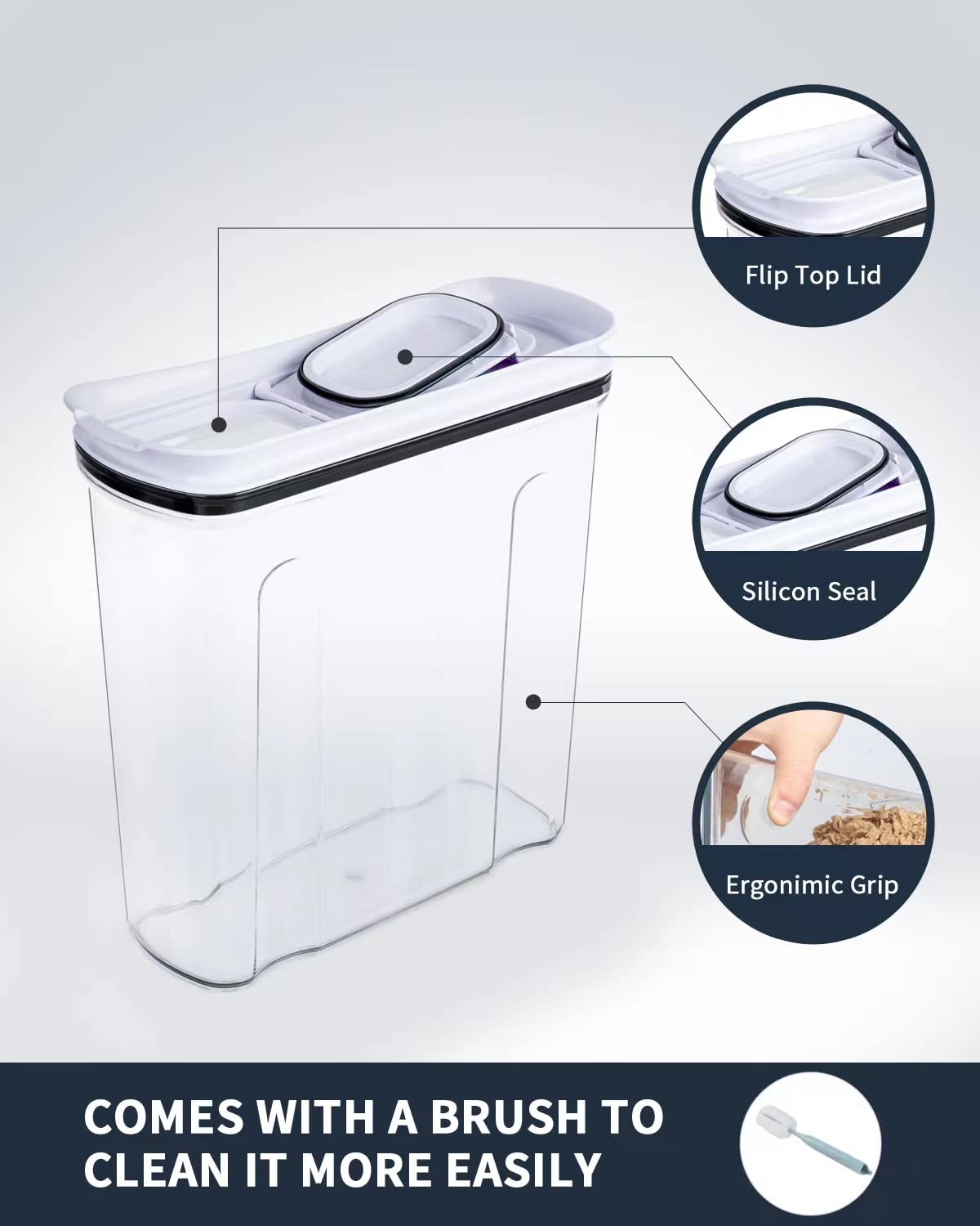 FreshKeeper pet food container keeps kibble fresh and organized