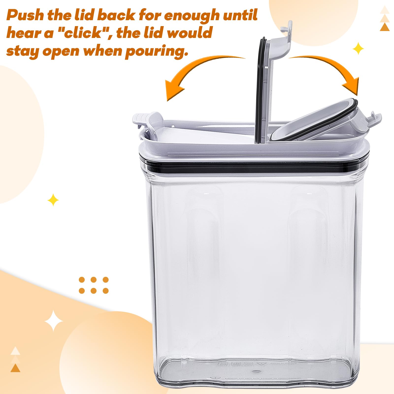 FreshKeeper rice container for easy access and organized storage