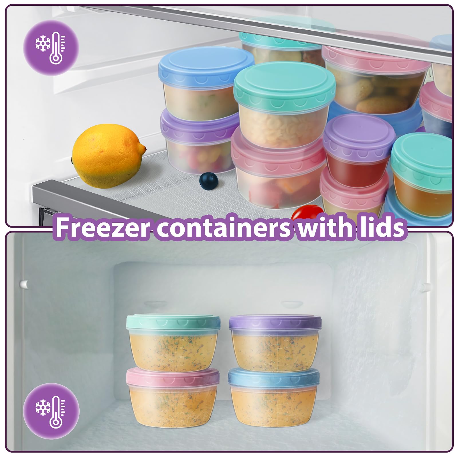 Freshmage 10oz container ideal for leftovers and snacks at home.