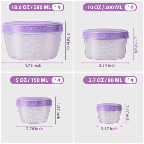 Freshmage 18oz meal prep container shows contents clearly for quick lunches.