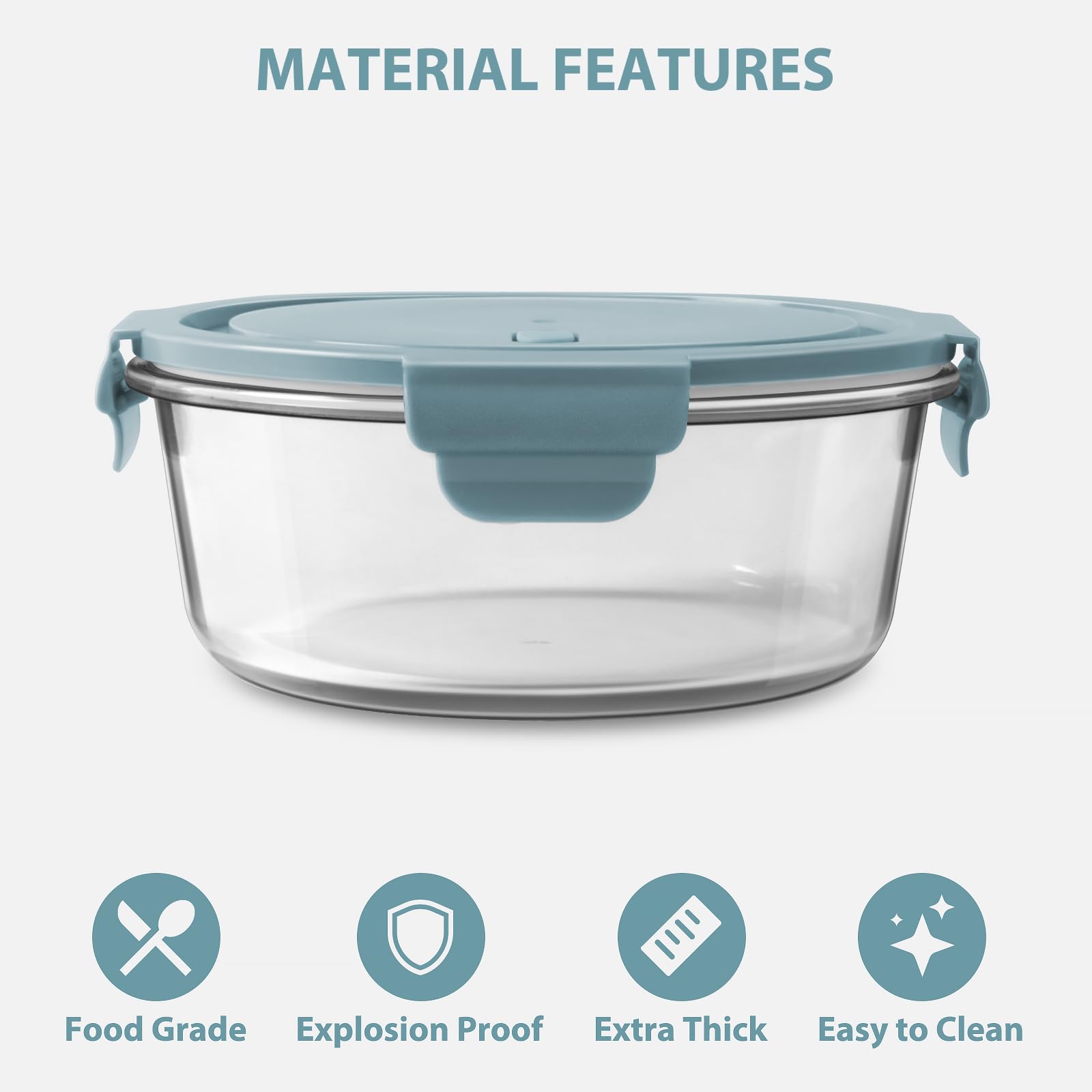 Freshmage 2.5-cup portion control container for organized meals.